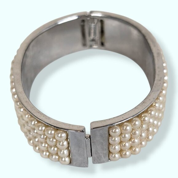 Vintage Kessaris Faux Pearl Bracelet & Watch Set - Picture 8 of 13